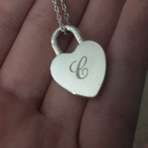 Personalized “C” Tiffany Necklace